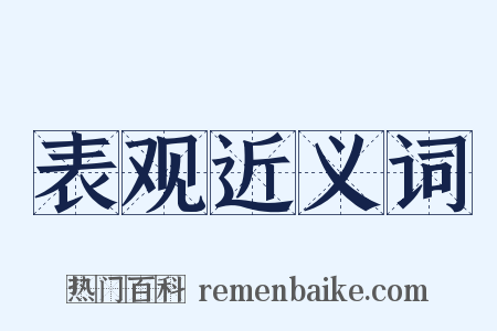 表观近义词是什么意思的图片